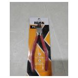 IGAN-P6 6-inch Ultra Sharp & Powerful Side Cutter Clippers with Longer Flush Cutting Edge, Ideal Wire Snips for Crafting, Floral, Electrical & Any Clean Cut Needs