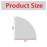 Flexible Quarter Round Molding, Mini Peel and Stick Rubber Trim Molding(White,480Inch)