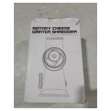 KEOUKE Rotary Cheese Grater Hand Crank Transparent - Shredder Slicer Grinder 3 Stainless Steel Blades, Stable Suction, Labor-Saving Handle, Safe Kitchen Tool for Cheese, Vegetable, Nuts, Chocolate