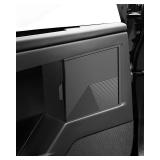 Upgraded For Tesla Cybertruck 2PCS Door Built-in Hidden Storage Organizer, Full Surround Design Protect Interior, Magnetic Swing Open Lid, Mini Car Door Garbage Can - Premium Texture & ABS Material