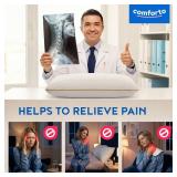 COMFORTO Orthopedic Cervical Pillow Memory Foam Neck Pillow for Sleeping Contour Ergonomic Pillow for Neck and Shoulder Pain Relief
