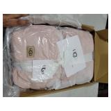 UGG Whitecap Fleece Throw Blanket, Soft Warm Throw for Bed or Chair, Luxury Bedroom Decor, Cozy Blankets, Machine Washable, 50-inch x 70-inch, Pink Quartz