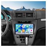 SIXWIN Android Car Radio for Ford Fusion Mondeo Mustang 2009-2012 with CarPlay Android Auto Mirror Link 2G+64G 10.1 Inch Touchscreen with 26UI Bluetooth GPS Navigation WiFi FM Backup Camera MIC
