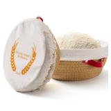 Cotton Rope Banneton Bread Proofing Basket Set - Includes handmade two round bread baskets with liners and covers. Ideal for sourdough bread baking supplies and starters