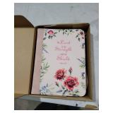 XKDOUS Bible Cover Case for Women, Leather Bible Bags with Study Supplies Large Book Carrying Case Church Book Holder Organizer Christmas Gifts, Pink