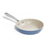 Redchef Ceramic Non Stick Egg Pans, Nonstick Frying Pan Skillet, 8 inch Cooking Pan Non Toxic with Stay Cool Handle for Induction, PTFE & PFAS & PFOA Free, Dishwasher/Oven Safe (Blue)