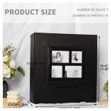 RECUTMS Photo Album 4x6 1000 Pockets Photos, Extra Large Capacity Family Wedding Picture Albums Holds 1000 Horizontal and Vertical Photos (Black)