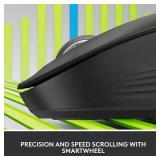 Logitech Signature M550 L Full Size Wireless Mouse - for Large Sized Hands, 2-Year Battery, Silent Clicks, Bluetooth, Multi-Device Compatibility - Black