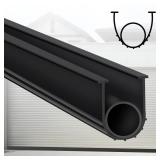 Gaahing Garage Door Bottom Seal Strip, 9.8 FT Replacement Weather Stripping, Impact Buffer Sealing Weatherstrip, Fits 5/16\" T-End Double Track