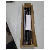 CorkLatta Black Shower Curtain Rod 31 to 80 Inch,1 Inch Diameter Adjustable Spring Tension Stainless Steel Telescoping Rod,Easy Install,No Rust