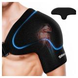 Shoulder Ice Pack Wrap with Triple Coldfocus Expert Gel for Long-Lasting Rotator Cuff Cold Therapy, Shoulder ice Brace Rotator Cuff Cold Therapy for for Pain Relief, Post Recovery (Universal)