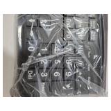 EDJO Large Print Computer Keyboard, Wired USB Full Size Quiet Keyboard with 4X Oversized Print Letters for Visually Impaired Low Vision Individuals Easy to See and Type for PC, Laptop,Windows