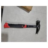 Meiwaltee 20 oz Heavy Duty One-piece Forged Hammer, Straight Claw Hammer with Magnetic Nail Holder, Rip Claw Hammer with Milled Face & Shock-Absorbing Reduction Grip