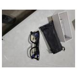 hellibito AI Smart Camera Glasses for Men Women, 4K Photography,1080P HD Video Recording,Real-Time Translation, Open-Ear Audio,Voice Assistant, Lightweight (Black Frame-Blue Light Blocking Lens)