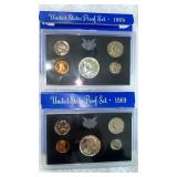 2 1969 United States Proof Sets