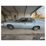 1999 MERCURY GRAND MARQUIS GS, 4.0 LTR ENGINE, 197,460 MILES, NEEDS BATTERY, GUAGES NOT WORKING, RUNNING WHEN PARKED