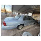 1999 MERCURY GRAND MARQUIS GS, 4.0 LTR ENGINE, 197,460 MILES, NEEDS BATTERY, GUAGES NOT WORKING, RUNNING WHEN PARKED