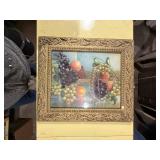 ANTIQUE FRUIT PICTURE 20"X23"