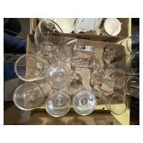 HANDMADE VINTAGE DISHES/ GLASSES AND MISC