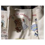 EMBROIDERED TEA TOWELS AND MISC................GAR