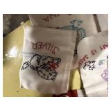 EMBROIDERED TEA TOWELS AND MISC................GAR