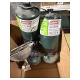 PROPANE HEATER W/ 6 NEW PROPANE BOTTLES...................GAR