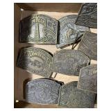 Jim Beam collectible belt buckles - GAR