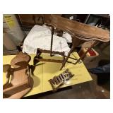 Small stand/table, kerosene light shelf, plate shelf, mug holder -- GAR