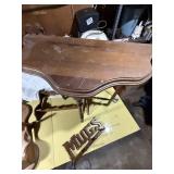 Small stand/table, kerosene light shelf, plate shelf, mug holder -- GAR