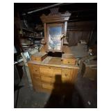 Antique dresser with mirror - GAR