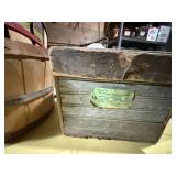Wood antique box, fruit baskets - GAR