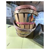 Wood antique box, fruit baskets - GAR