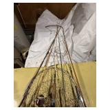 Antique fishing rods & reels, dip net -- GAR