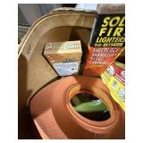 Vintage picnic basket & picnic supplies -- GAR