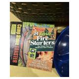 Vintage picnic basket & picnic supplies -- GAR