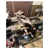 Logan lathe, self-feeding, 6" jaw chuck/4" jaw chuck, 12" x 24" bed
