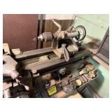 Logan lathe, self-feeding, 6" jaw chuck/4" jaw chuck, 12" x 24" bed