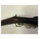 ANTIQUE KENTUCKY LONG PERCUSSION RIFLE W/ FIXED SIGHTS