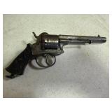 ENGRAVED DOUBLE ACTION PIN FIRE REVOLVER