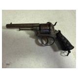 ENGRAVED DOUBLE ACTION PIN FIRE REVOLVER