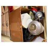 BOX OF MISC, TOASTER, OLD COFFEE POT, BLENDER,  MINI COFFEE POT.........................KTCH