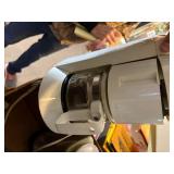 BOX OF MISC, TOASTER, OLD COFFEE POT, BLENDER,  MINI COFFEE POT.........................KTCH