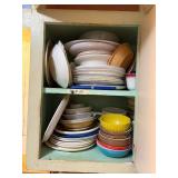CONTENTS OF CABINETS/PLATES, BOWLS, CUPS.....................KTCH