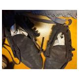 RENDEZVOUS COSTUME ITEMS, VINTAGE SUITCASE AND CONTENTS MOCCASINS, LEATHER BAG, FUR, MISC.........KCHN