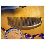 RENDEZVOUS COSTUME ITEMS, VINTAGE SUITCASE AND CONTENTS MOCCASINS, LEATHER BAG, FUR, MISC.........KCHN