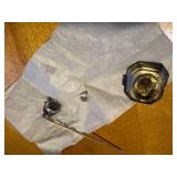 RENDEZVOUS COSTUME ITEMS, VINTAGE SUITCASE AND CONTENTS MOCCASINS, LEATHER BAG, FUR, MISC.........KCHN