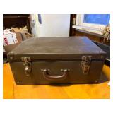 RENDEZVOUS COSTUME ITEMS, VINTAGE SUITCASE AND CONTENTS LEATHER PANTS, SHIRT, BAGS AND BELTS, LOTS OF MISCMISC.........KCHN