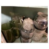 MISC CABINET OF  DISHES, GLASSES, SAUCERS.............KTCN