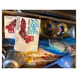 BOX OF MISC VINTAGE GLASSES/ ........................KTCH