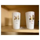 BOX OF MISC VINTAGE GLASSES/ ........................KTCH